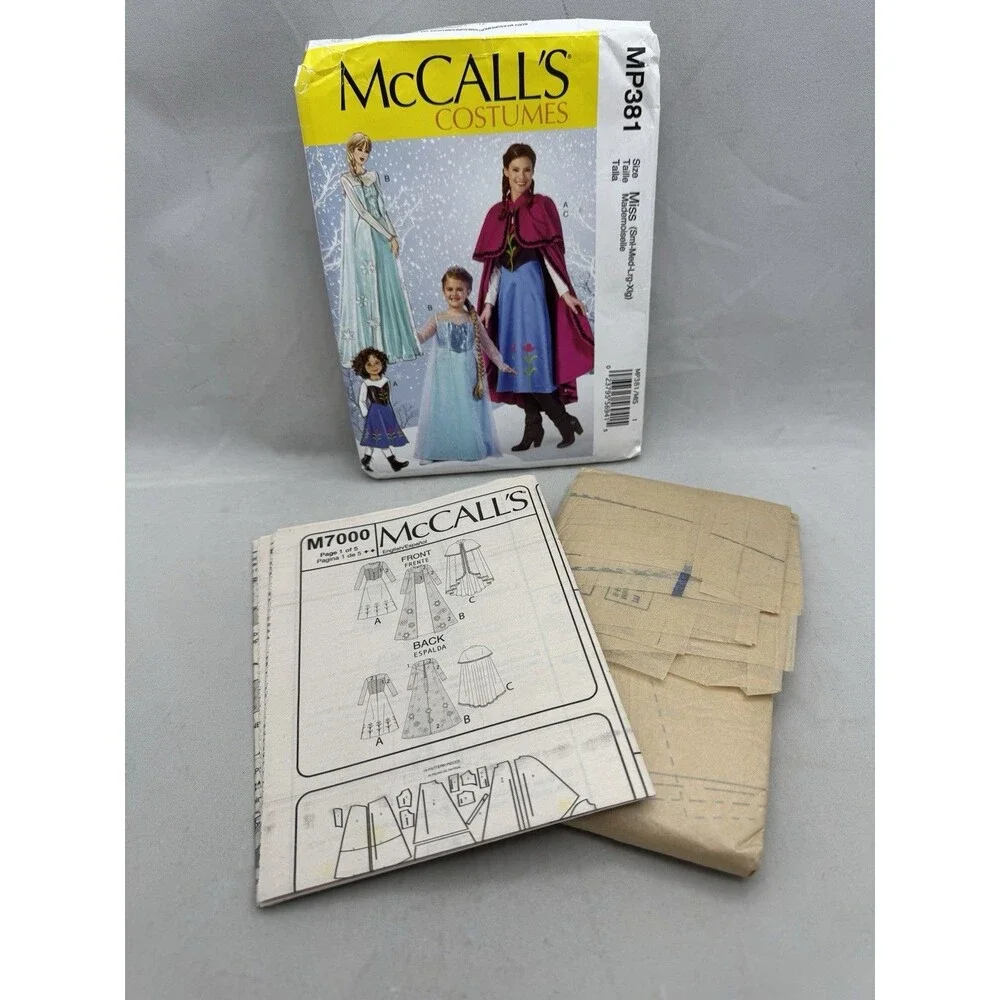 McCalls MP381 Sewing Pattern Ladies Frozen Elsa Anna Small Med Large XL Costumes